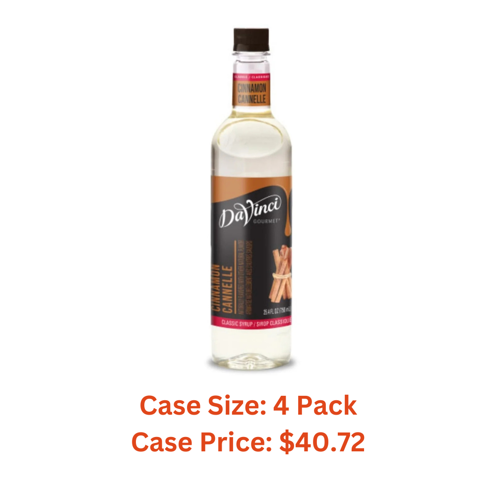 DaVinci Gourmet Classic Cinnamon Syrup, 25.4 Fluid Ounce - Case 1