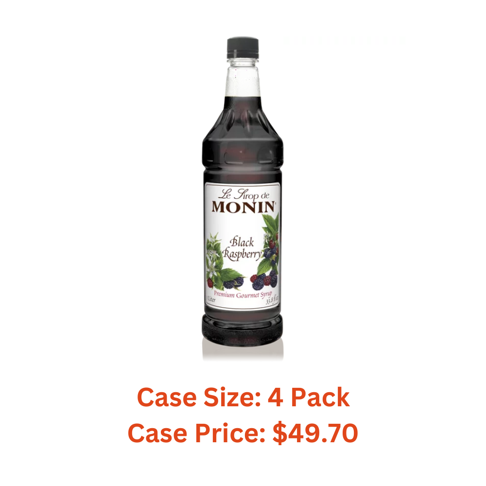 Monin - Black Raspberry Syrup (1 Liter) - Case 1