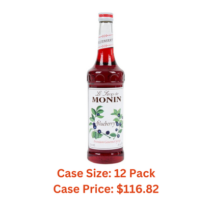 Monin Blueberry Syrup 750ml (25.4oz) - Case 1