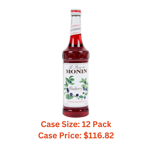 Monin Blueberry Syrup 750ml (25.4oz) - Case 1