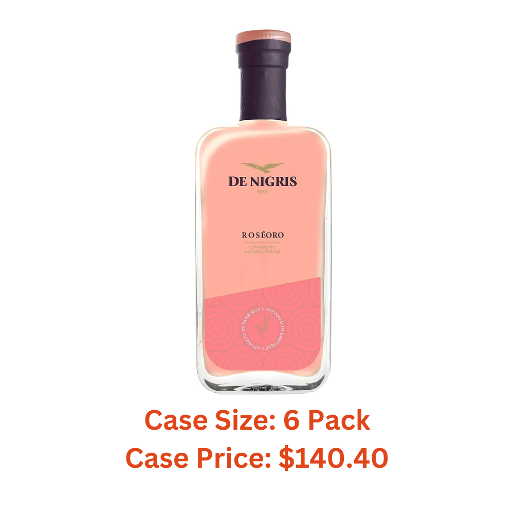 De Nigris Excellence Line - Roseoro Sweet Red Wine Vinegar 8,5 Oz (250ml) | with Balsamic Vinegar From Modena Italy, Sweet And Sour Condiment | Aged - Case 1