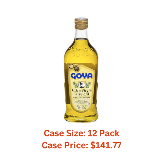 Goya Foods Extra Virgin Olive Oil, 17 Fl Oz - Case 1