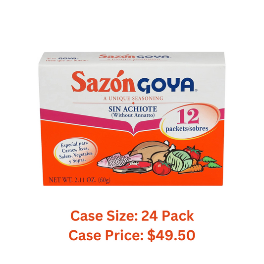 Goya Sazón Seasoning Without Annatto, 2.11 Ounce - Case 1