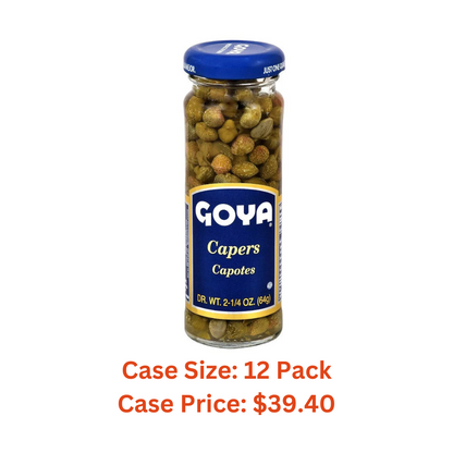 Goya Foods Premium Spanish Capers, 2.25 Ounce - Case 1