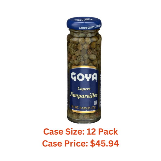 Goya, Capers Spanish Nonpareils, 2.5 Ounce - Case 1