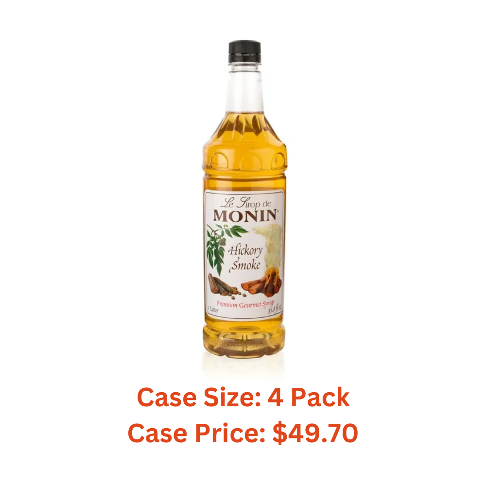 Monin Hickory Smoke Syrup Pet - Case 1