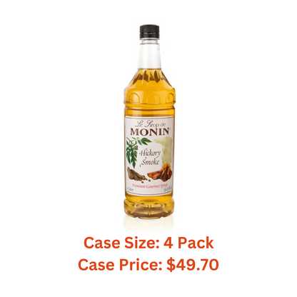 Monin Hickory Smoke Syrup Pet - Case 1