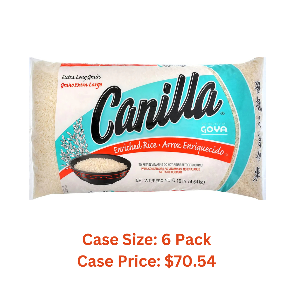 Goya Canilla Extra Long Grain White Rice, 10 Pound - Case 1