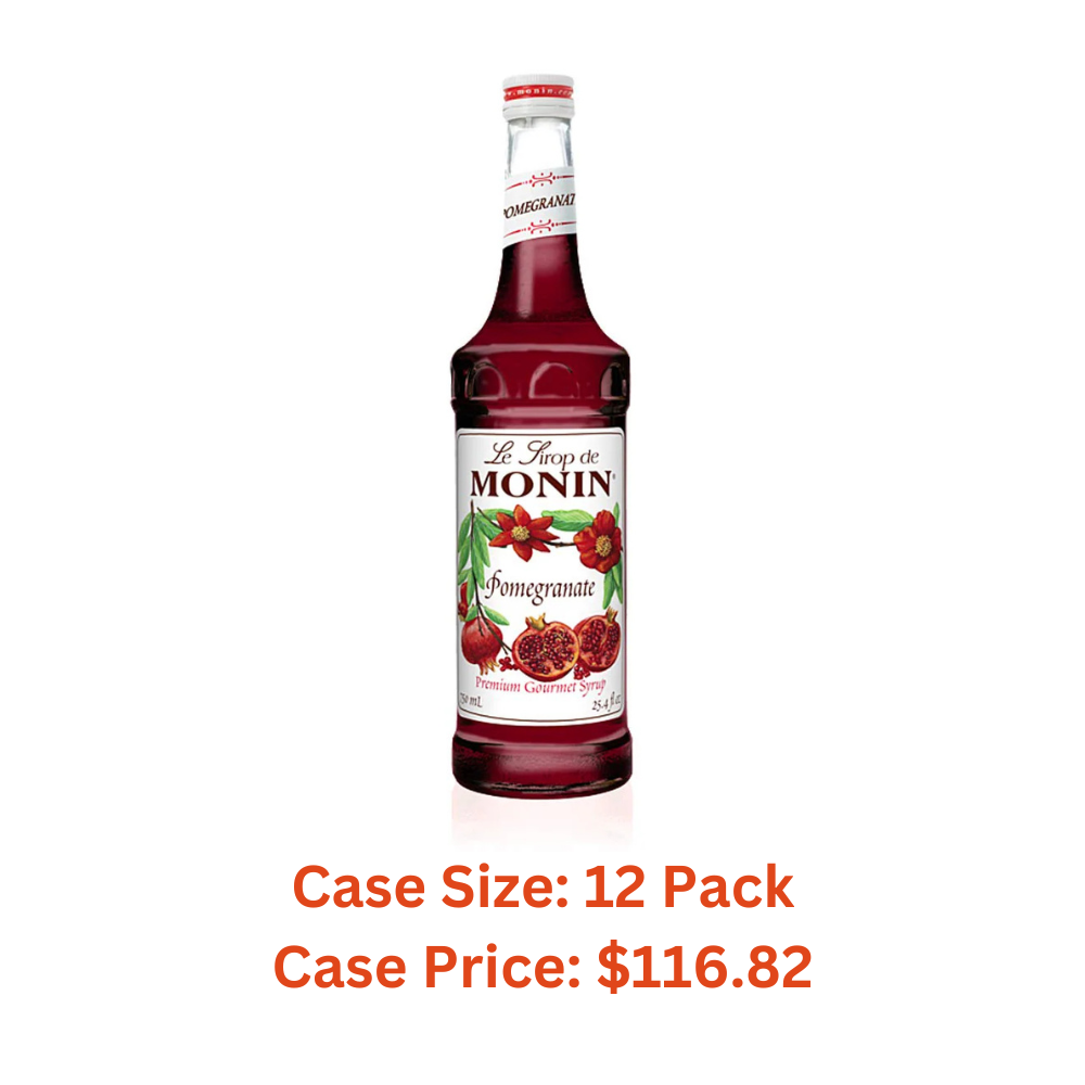 Monin Pomegranate Flavoring Syrup 750 Milliliter - Case 1