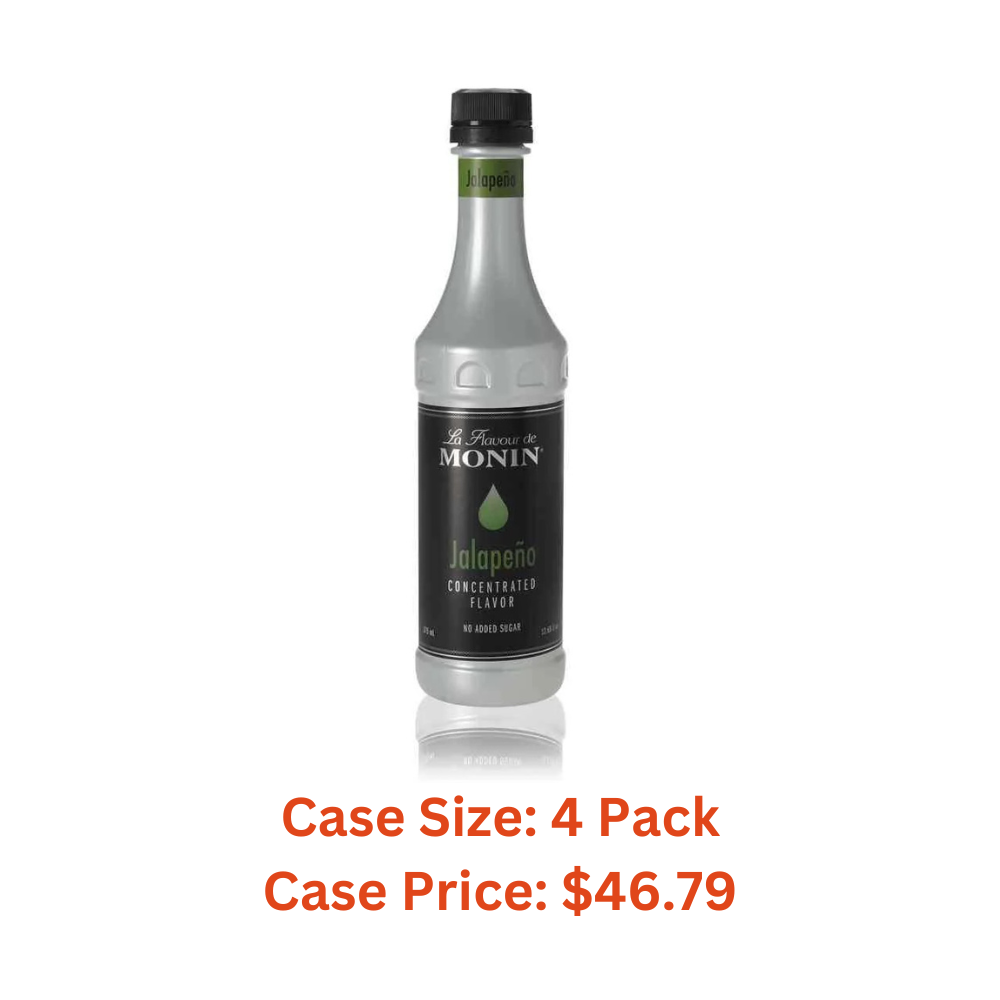 Monin Jalapeno Concentrated Flavor, 375 Milliliter - Case 1