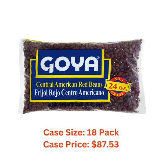 Goya Central American Red Beans, Dry, 24 Ounce Bag - Case 1