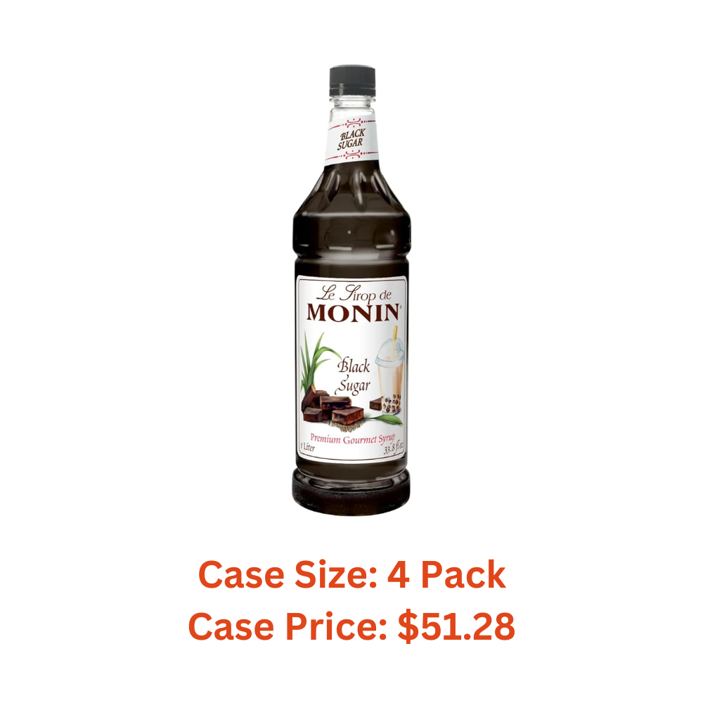 Monin - Black Sugar Syrup (1 Liter) - Case 1