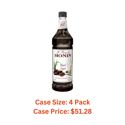 Monin - Black Sugar Syrup (1 Liter) - Case 1