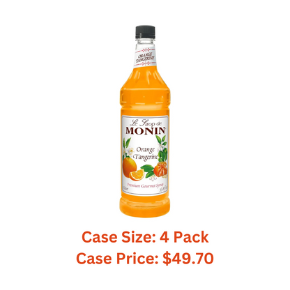 Monin Orange Tangerine Syrup, 1 Liter - Case 1