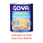 Goya Small White Beans, Low Sodium, 29 Ounce (822 grams) - Case 1