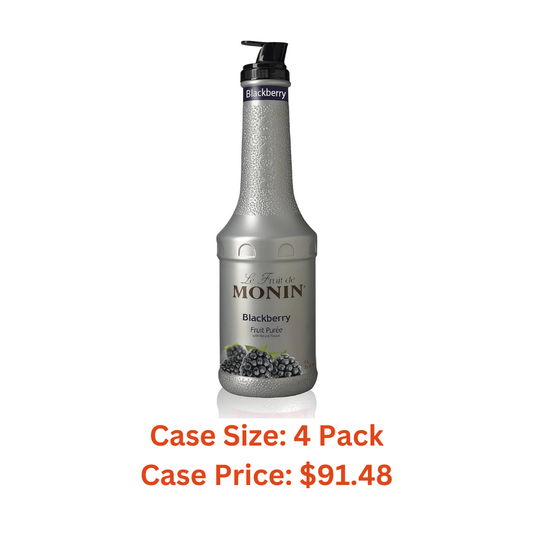 Monin Blackberry Puree, 1 Liter - Case 1