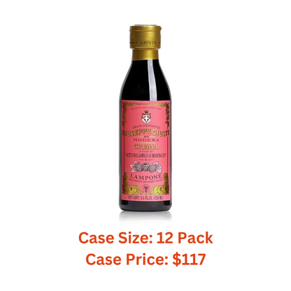 Giuseppe Giusti Crema Raspberry Balsamic Glaze of Modena - 250 ml - 1 Case