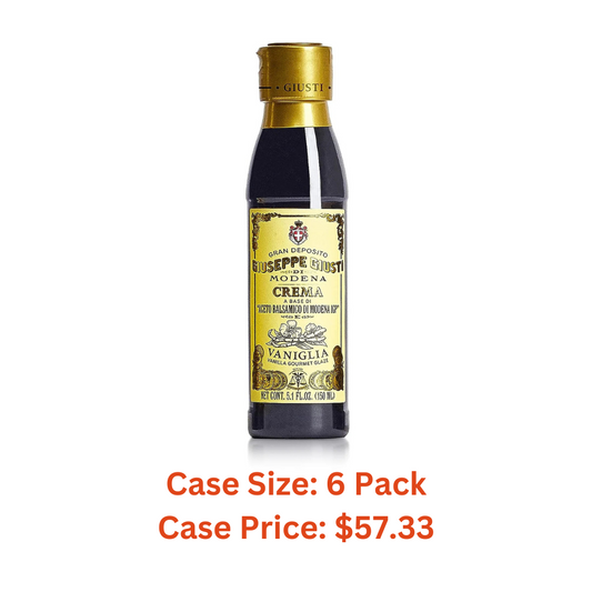 Giuseppe Giusti Crema Vanilla Balsamic Glaze of Modena - 150 ml - 1 Case