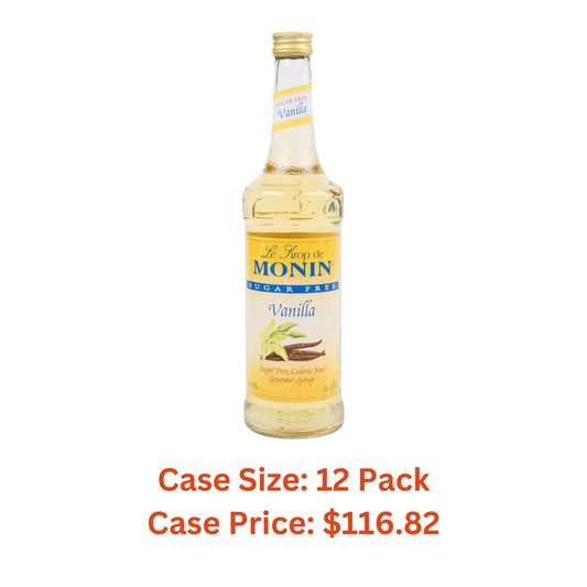 Monin O'free Sugar Free Vanilla Syrup 750ml - Case 1