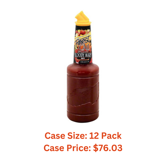 Finest Call Premium Bloody Mary Drink Mix, 1 Liter Bottle (33.8 Fl Oz) - Case 1