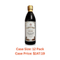 Giuseppe Giusti Italian Crema Balsamic Glaze Vinegar Reduction of Modena IGP, Natural Flavored Balsamic Vinegar Glaze Made With Balsamic Vinegar of Modena, Imported from Italy - 16.9 fl oz (500 ml) - 1 Case