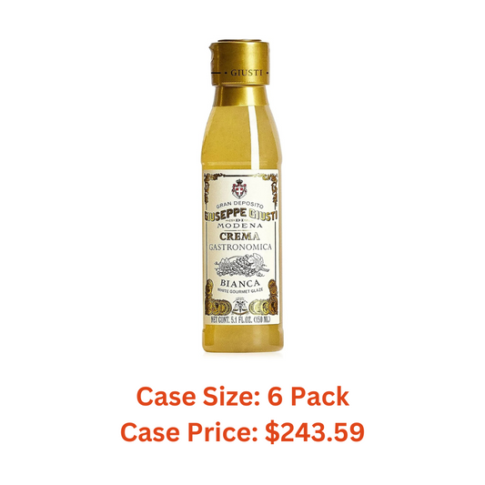 Giuseppe Giusti Italian Crema Balsamic Glaze Vinegar Reduction of Modena IGP, White Grape Balsamic Vinegar Glaze Made With Balsamic Vinegar of Modena, Imported from Italy - 150 ml - 1 Case