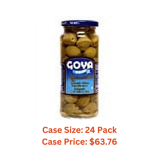 Goya Foods Goya Reduced Sodium Manzanilla Olives - Case 1