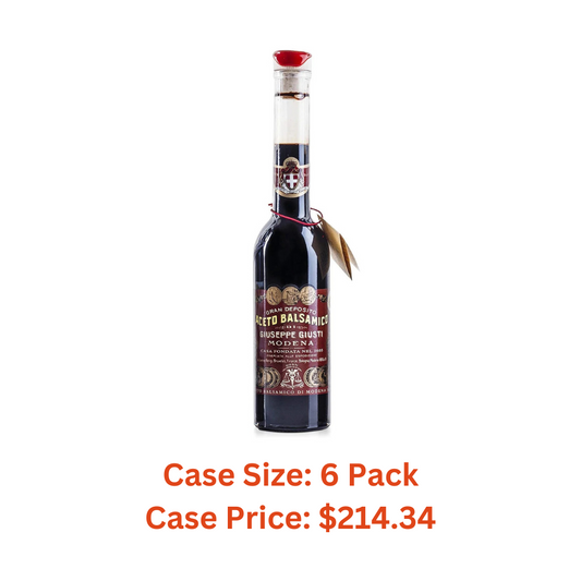 Giuseppe Giusti Riccardo Balsamic Vinegar, Product of Italy - Aged 12 Years - Simfonia Without Pourer, IGP Certified 8.45fl.oz / 250ml - 1 Case