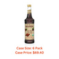 Monin Organic Chocolate Syrup, 750 ml bottle - Case 1