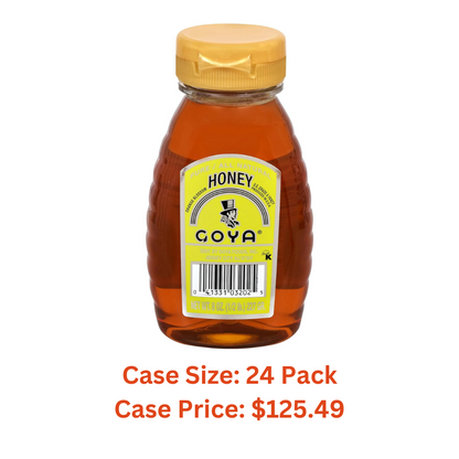 Goya Pure Orange Blossom Honey, All Natural, 8 Ounce -Case 1