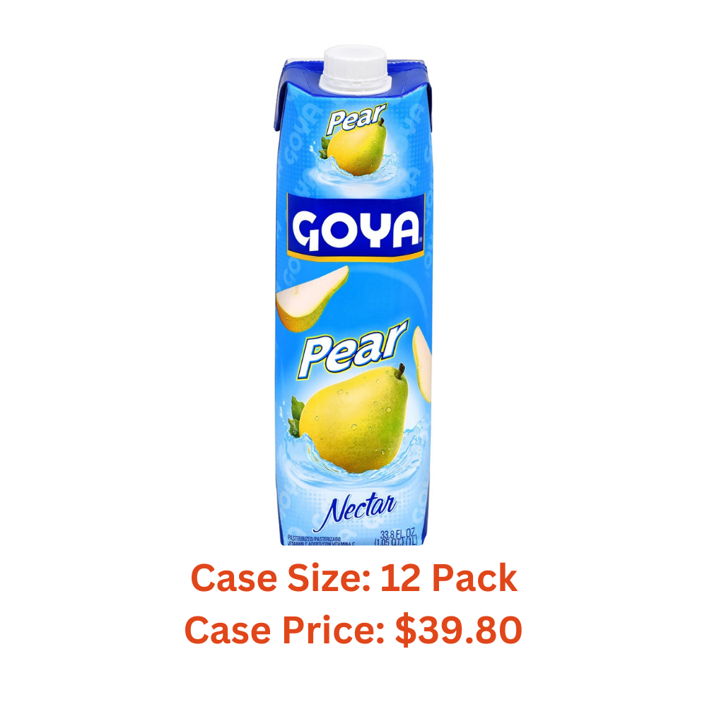 Goya Pear Nectar, 33.8 oz - Case 1