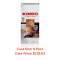 Kimbo Caffe Crema Classico Whole Bean Coffee - Blended and Roasted in Italy - Light Roast with Intense Flavor and Round Body - 2.2 lbs Bag - 1 Case