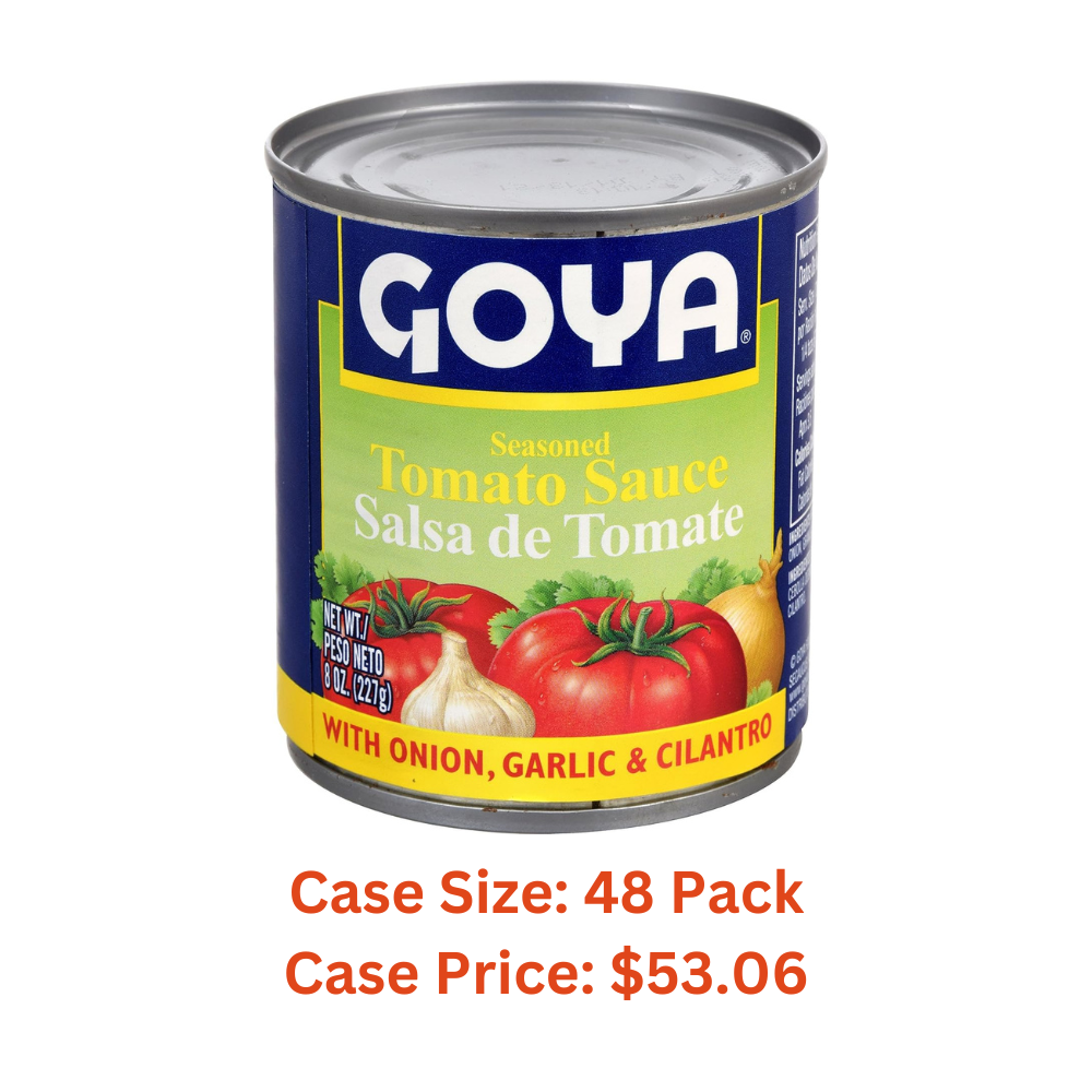 Goya Foods Tomato Sauce with Cilantro, Onion & Garlic, 8 Ounce - Case 1