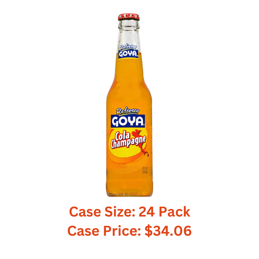 Goya Refresco Cola Champagne, 12 Ounce - Case 1