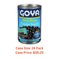 Goya Low Sodium Black Beans, 15.5 Ounce - Case 1