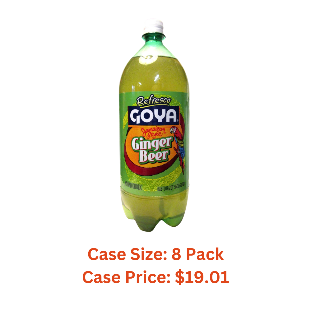 Goya Refresco Authentic Jamaican Style Ginger Beer, 67.6 fl oz - Case 1