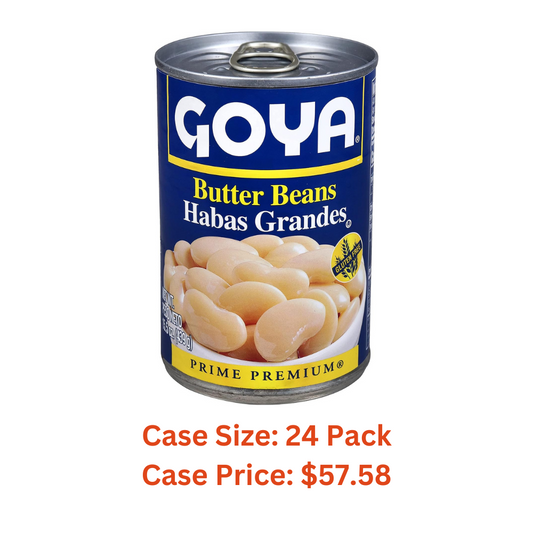 Goya Butter Beans, 15.5 oz - Case 1