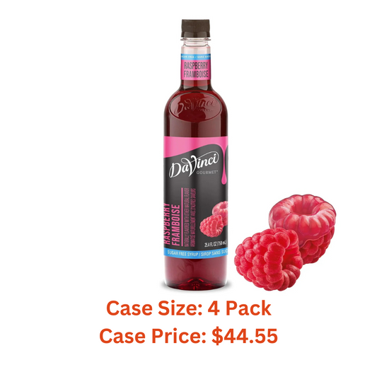 DaVinci Gourmet Sugar-Free Raspberry Syrup, 25.4 Ounce - Case 1