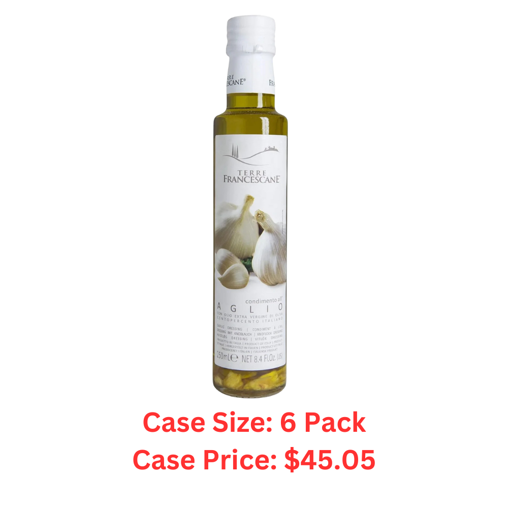 Garlic Infused Extra Virgin Olive Oil - Dressing Extra Virgin Olive Oil - Case 1