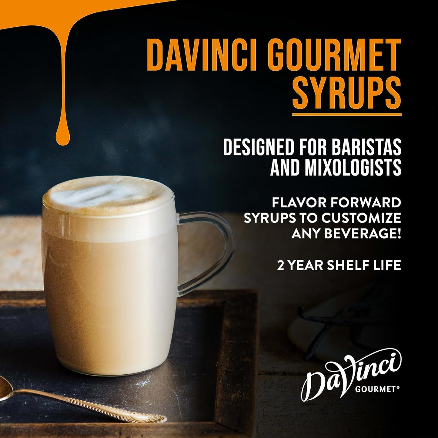 DaVinci Gourmet Classic English Toffee Syrup, 25.4 Fluid Ounce - Case 1