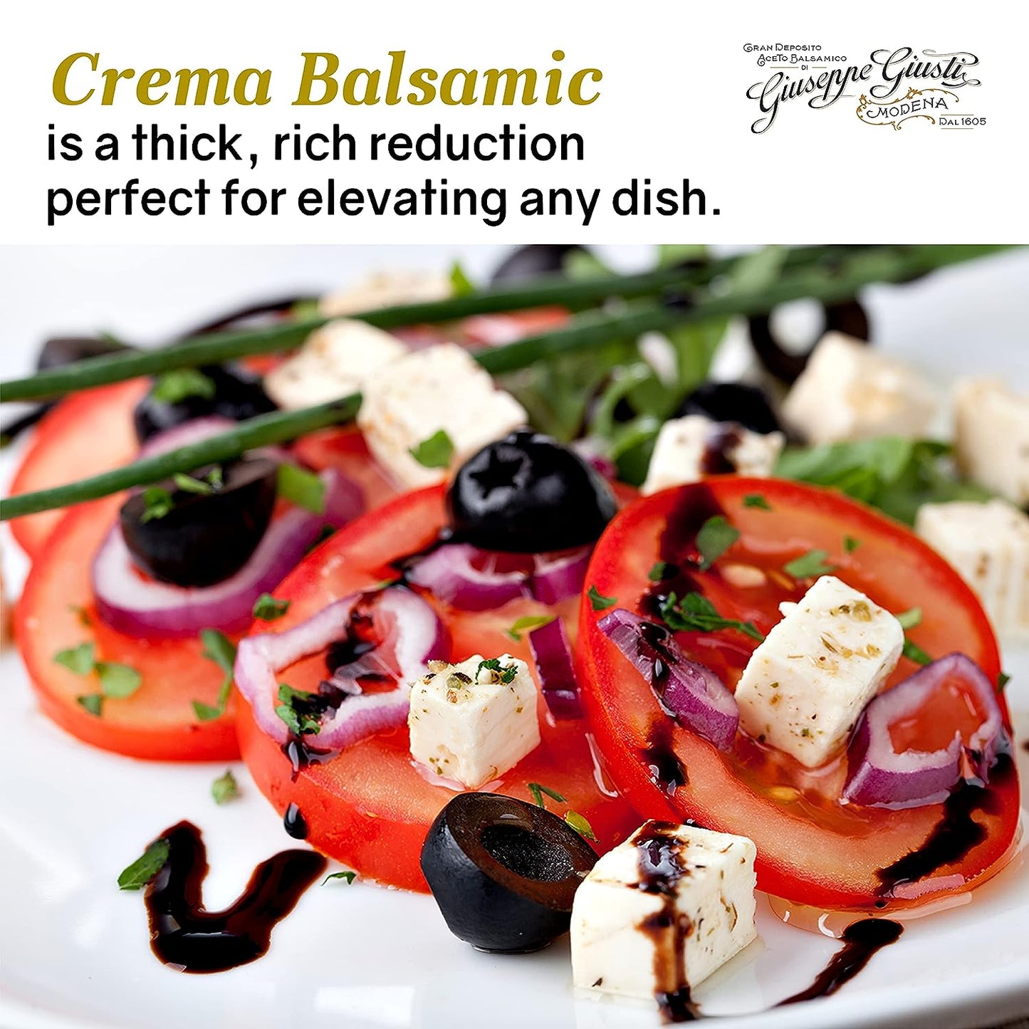 Giuseppe Giusti Crema Vanilla Balsamic Glaze of Modena - 150 ml - 1 Case