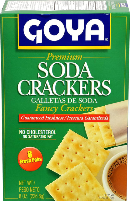 Goya Premium Soda Crackers, 8 Oz - Case 1