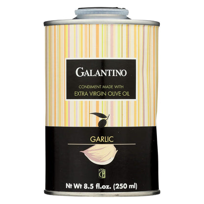 GALANTINO Garlic Extra Virgin Olive Oil, 8.45 FZ -Case 1