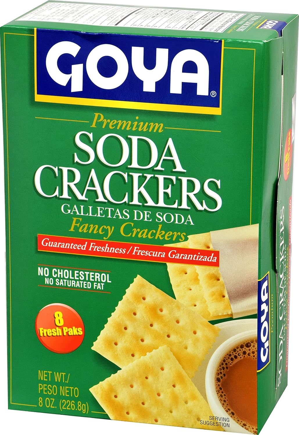 Goya Premium Soda Crackers, 8 Oz - Case 1