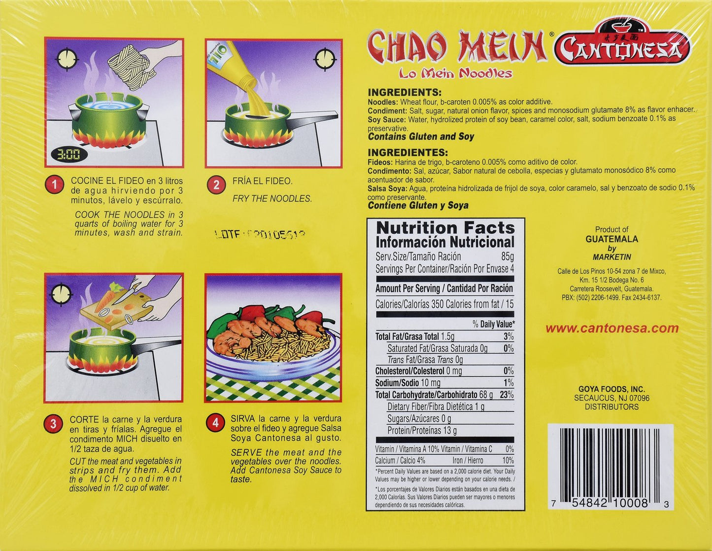 Cantonesa Chao Mein Noodles With Soy Sauce, 12 Ounce - Case 1