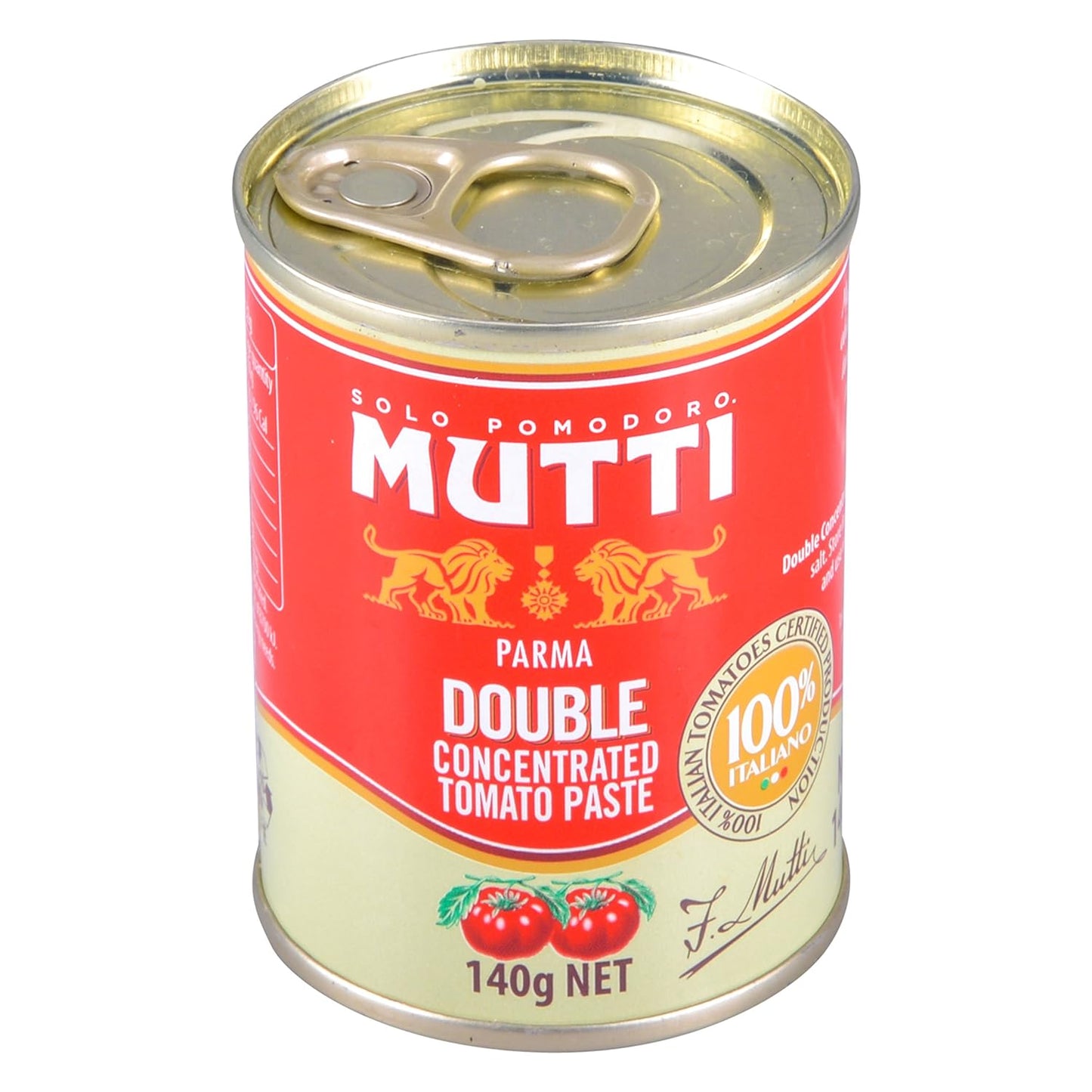 Mutti Double Concentrated Tomato Paste (Doppio Concentrato), 4.94 oz. Can | Italy’s #1 Brand of Tomatoes | Canned Tomatoes | Vegan Friendly & Gluten Free | No Additives or Preservatives - 1 Case