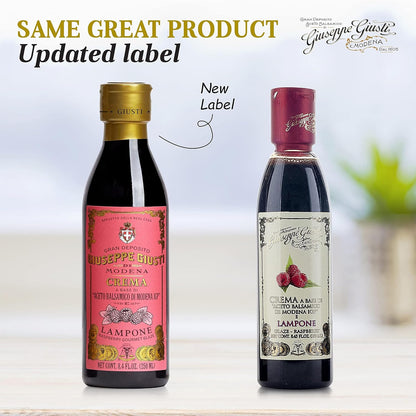 Giuseppe Giusti Crema Raspberry Balsamic Glaze of Modena - 250 ml - 1 Case