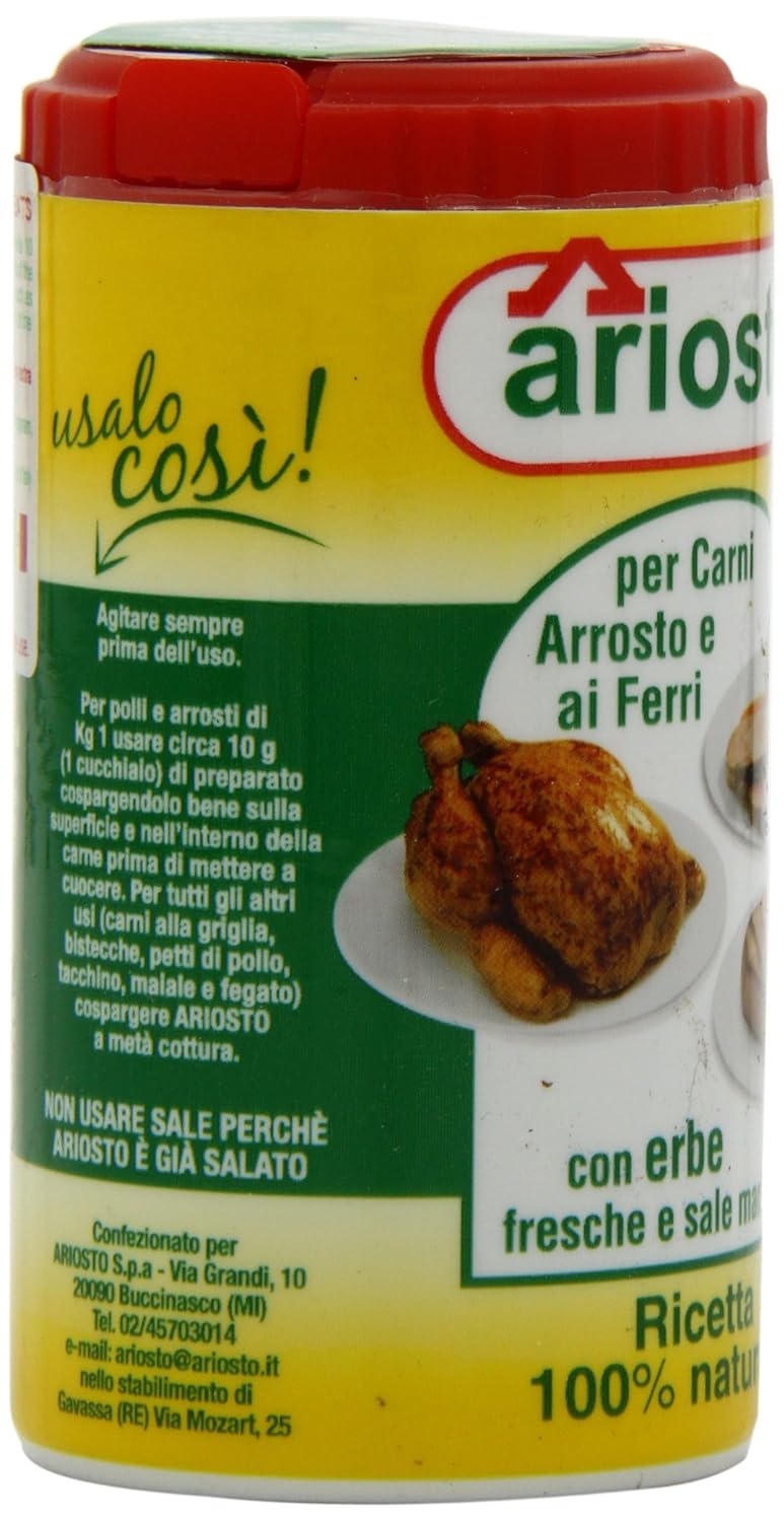 Ariosto Meat Seasoning, Roasted and Grilled, 2.8 Ounce Case 1