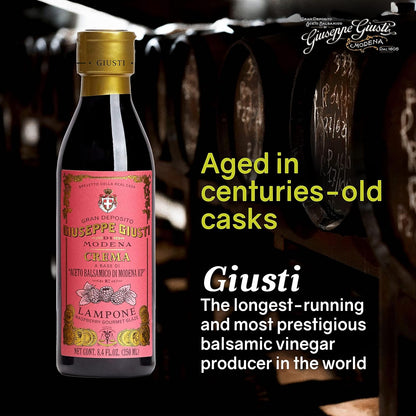 Giuseppe Giusti Crema Raspberry Balsamic Glaze of Modena - 250 ml - 1 Case