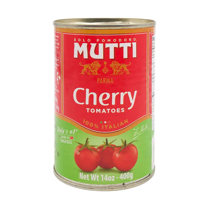 Mutti Cherry Tomatoes (Ciliegini), 14 oz. | Italy’s #1 Brand of Tomatoes | Fresh Taste for Cooking | Canned Tomatoes | Vegan Friendly & Gluten Free | No Additives or Preservatives - 1 Case